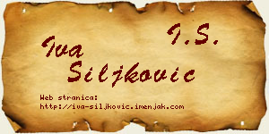 Iva Šiljković vizit kartica
